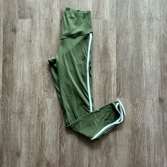aerie Pants - OFFLINE By Aerie Real Me Xtra Track 7/8 Leggings Green & White Medium Long
